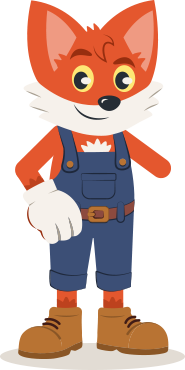 Fox heating care plan services mascot