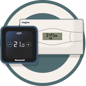 Drayton Honeywell smart heating controls icon