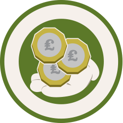 Lower boiler running costs icon